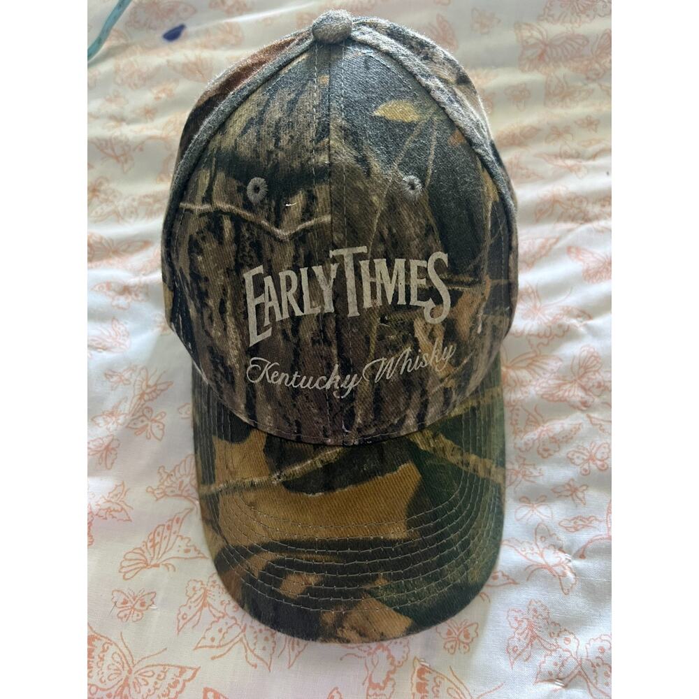 Vintage Early Times Camo Snapback hat, early 2000s, Head to Toe NWOT